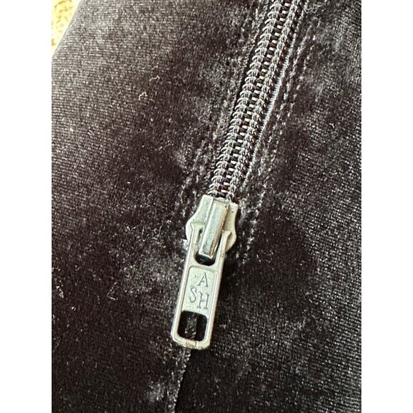 ASH Eros Velvet Boho Black Tall Boots Embroidered Over-The-Knee Sz 37 US 6.5 - Picture 9 of 16